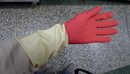 康乃馨雙色手套